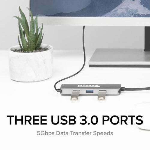 PLUGABLE USBC-7IN1 USB C 7-IN-1 MULTIPORT ADAPTER HUB