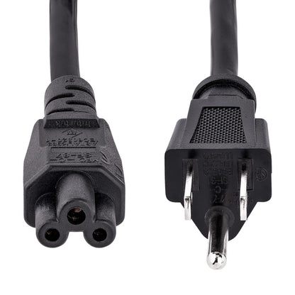 6FT 3PIN LAPTOP POWER CORD NEMA 5-15P TO C5 NOTEBOOK ADAPTER CABLE