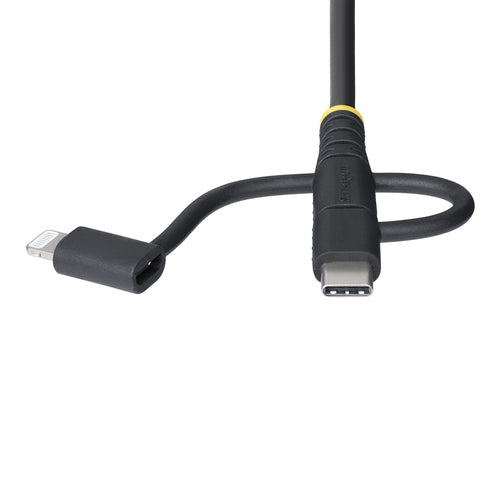RUGGED USB MULTI CHARGING CABLE USB TO LIGHTNING/MICRO-USB/TYPE-C