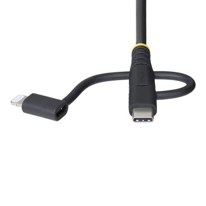 RUGGED USB MULTI CHARGING CABLE USB TO LIGHTNING/MICRO-USB/TYPE-C