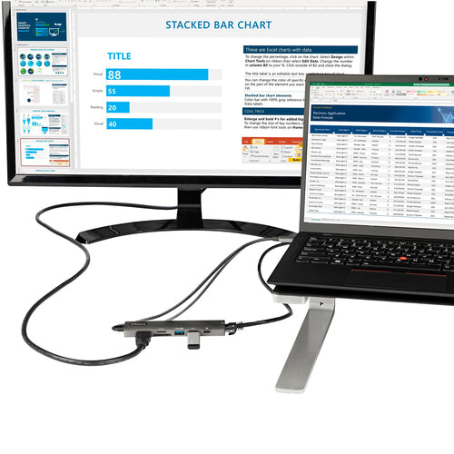 USB C MULTIPORT ADAPTER 100W PD 4K HDMI USB HUB MINI TRAVEL DOCK