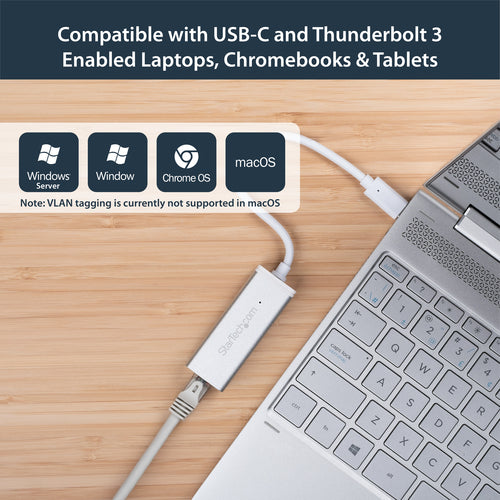 USB C TO ETHERNET ADAPTER USBC GIGABIT RJ45 LAN NETWORK DONGLE