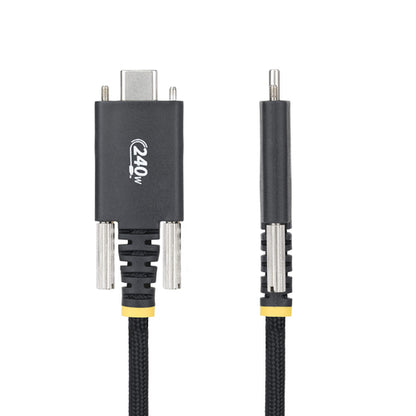 6FT USB-C CABLE USB-IF 240W PD/RUGGED/SIDE LOCKING SCREWS