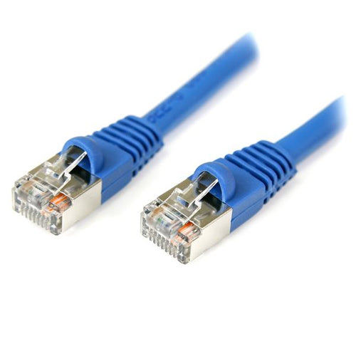 15FT BLUE CAT5E CABLE SHIELDED SNAGLESS ETHERNET CABLE LAN RJ45