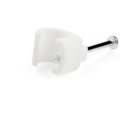 100PK CABLE CLIPS WITH NAIL CORD MOUNTING FASTENERS FOR WALL L