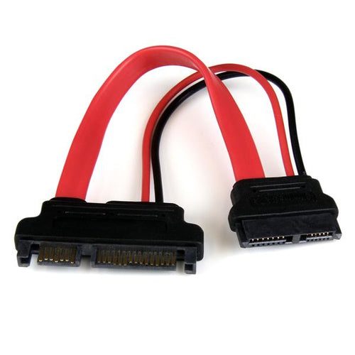 6IN SLIMLINE SATA TO SATA F/M ADAPER W/ POWER