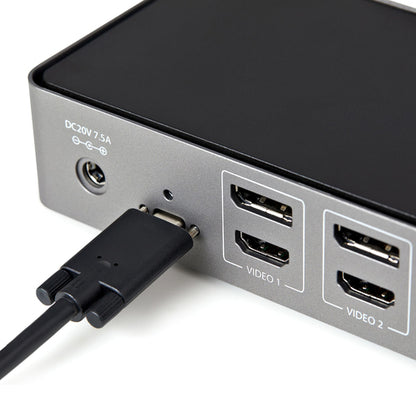 TRIPLE MONITOR USB C USB A DOCK TYPE C DOCKING STATION USBC DOCK
