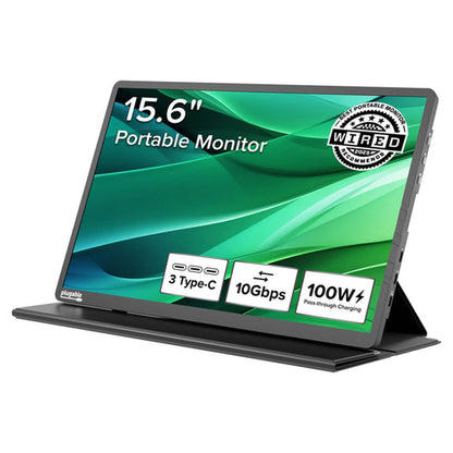 PLUGABLE USB-C PORTABLE DISPLAY 15.6 DISPLAY WITH FOLDING COVER