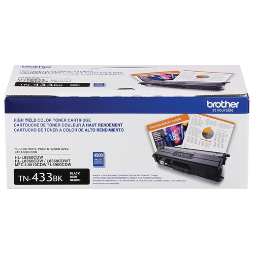 TN433BK BLACK TONER MFCL8610CDW L8900CDW