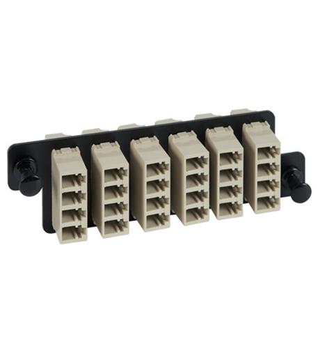 HD ADAPTER PANEL, 6 QUAD LC,24F,BEIGE,MM