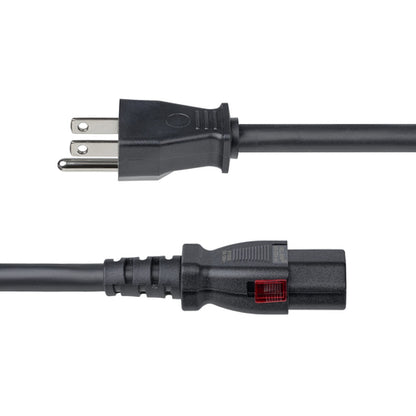 6.6FT COMPUTER POWER CORD TAA NEMA 5-15P TO LOCKING C13 125V 15A