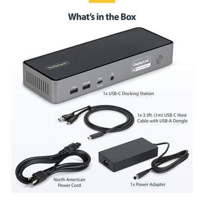 TRIPLE-MONITOR DOCKING STATION 4K 60HZ HDMI/DISPLAYPORT TAA