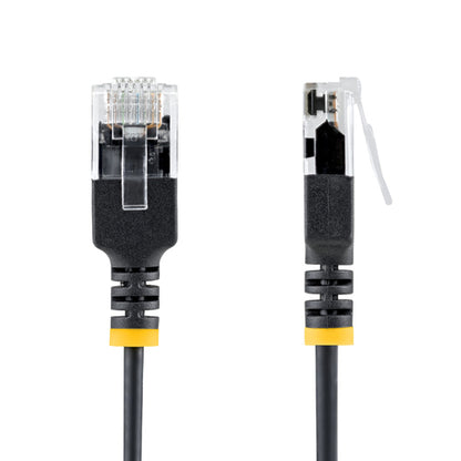 ULTRA SLIM CAT6A CABLE BLACK SLIM SNAGLESS RJ45 UTP PATCH CABLE