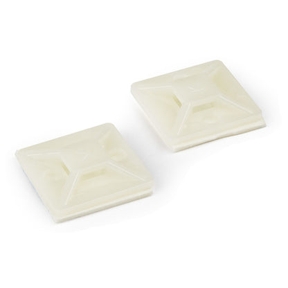 100PK ADHESIVE CABLE TIE MOUNTS WIRE ZIP TIE MOUNTING BASE ANCHOR M
