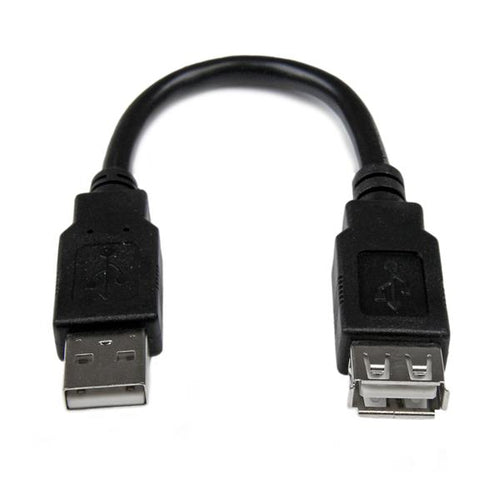 6IN USB 2.0 EXTENSION CABLE USB MALE TO FEMALE EXTENSION CABLE