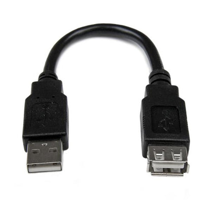 6IN USB 2.0 EXTENSION CABLE USB MALE TO FEMALE EXTENSION CABLE