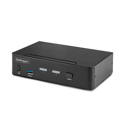 2-PORT DISPLAYPORT KVM SWITCH - 8K 60HZ HOTKEYS TAA COMPLIANT