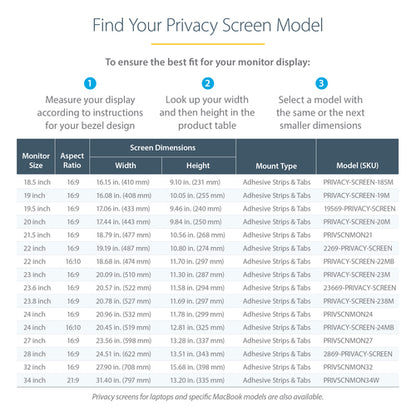 34 IN MONITOR PRIVACY SCREEN PC COMPUTER ULTRAWIDE DISPLAY FILTER