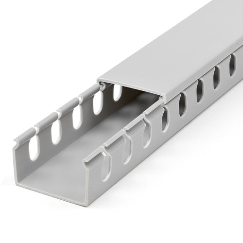 SLOTTED CABLE RACEWAY W/ COVER OPEN SLOT CABLE MANAGEMENT DUCT