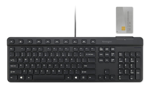 SIMPLE SOLUTIONS WIRED KEYBOARD WITH SMART CARD READER (CAC)