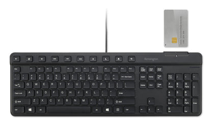 SIMPLE SOLUTIONS WIRED KEYBOARD WITH SMART CARD READER (CAC)