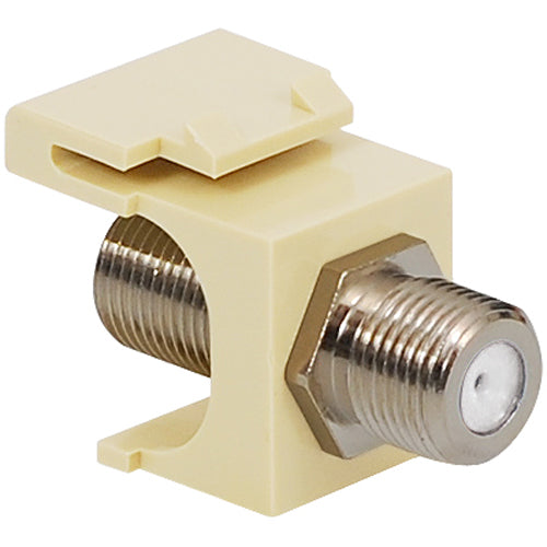 MODULE- F-TYPE- NICKEL PLATED- ALMOND