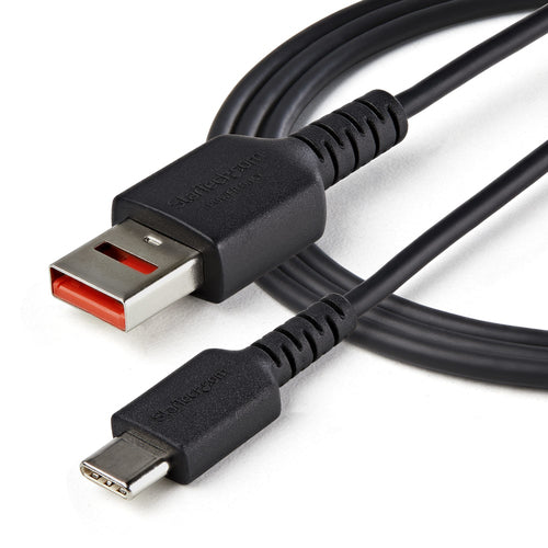 3FT SECURE CHARGING CABLE USB A USB-C USB DATA BLOCKER POWER CORD