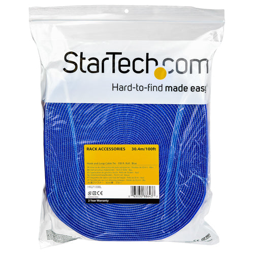 100FT HOOK AND LOOP TAPE ROLL REUSABLE CABLE MANAGEMENT STRAPS