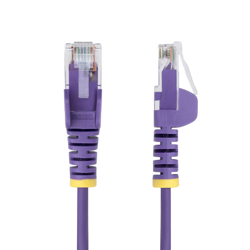 SLIM CAT6 CABLE PURPLE LSZH SLIM SNAGLESS RJ45 UTP PATCH CABLE