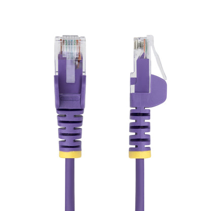 SLIM CAT6 CABLE PURPLE LSZH SLIM SNAGLESS RJ45 UTP PATCH CABLE