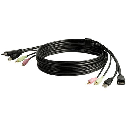 6FT USB DISPLAYPORT KVM CABLE AUDIO USB DP KVM CABLE KVM CORD
