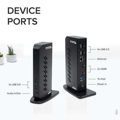 PLUGABLE UD-3900Z USB 3.0 USB-C UNIVERSAL DOCK