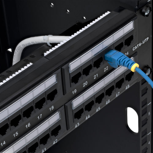 48-PORT 2U CAT6 PATCH PANEL RACKMOUNT/UTP/RJ45/110 PUNCH DOWN