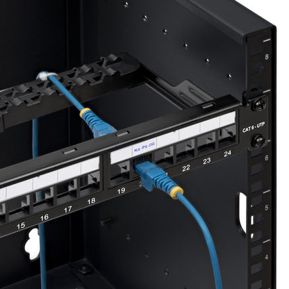 1U BLANK KEYSTONE PATCH PANEL 24 PORT/UTP/CABLE MANAGEMENT BAR (C6PANELUTP241UCM)