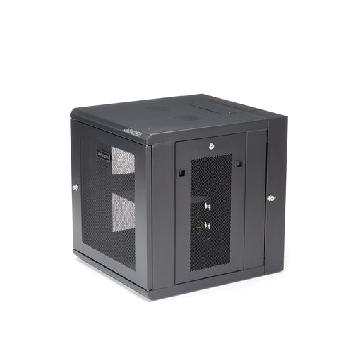 WALL MOUNT NETWORK CABINET 12U HINGED SERVER RACK ENCLOSURE