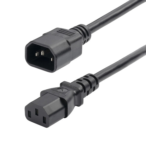 2FT POWER EXTENSION CORD IEC 60320 C14 TO C13 10A 250V
