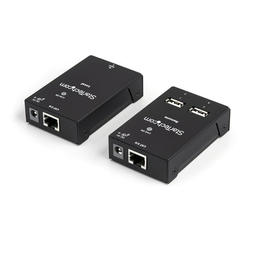 4 PORT USB 2.0 EXTENDER HUB USB-A OVER CAT5/6 ETHERNET RJ45