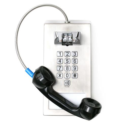 CORD OUT TOP ARMORED PHONE