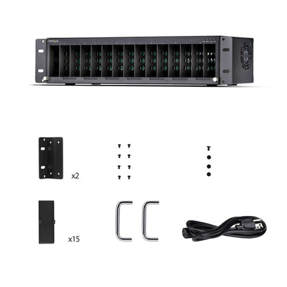 15-SLOT MEDIA CONVERTER CHASSIS UNMANAGED 19IN RACKMOUNT TAA