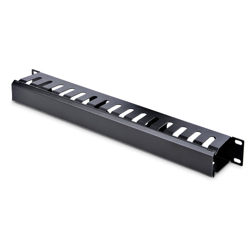 SERVER RACK CABLE MANAGEMENT 1U HORIZONTAL SLOTTED FINGER DUCT