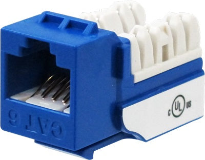 CAT6 JACK SDJ SERIES BLUE 25 PACK