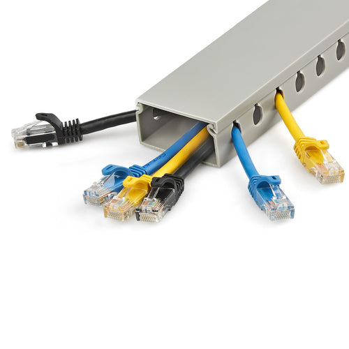 SLOTTED CABLE RACEWAY W/ COVER OPEN SLOT CABLE MANAGEMENT DUCT