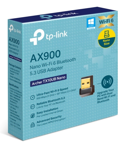 AX900 NANO WIFI 6 BLUETOOTH ADAPTER (ARCHER TX10UB NANO)