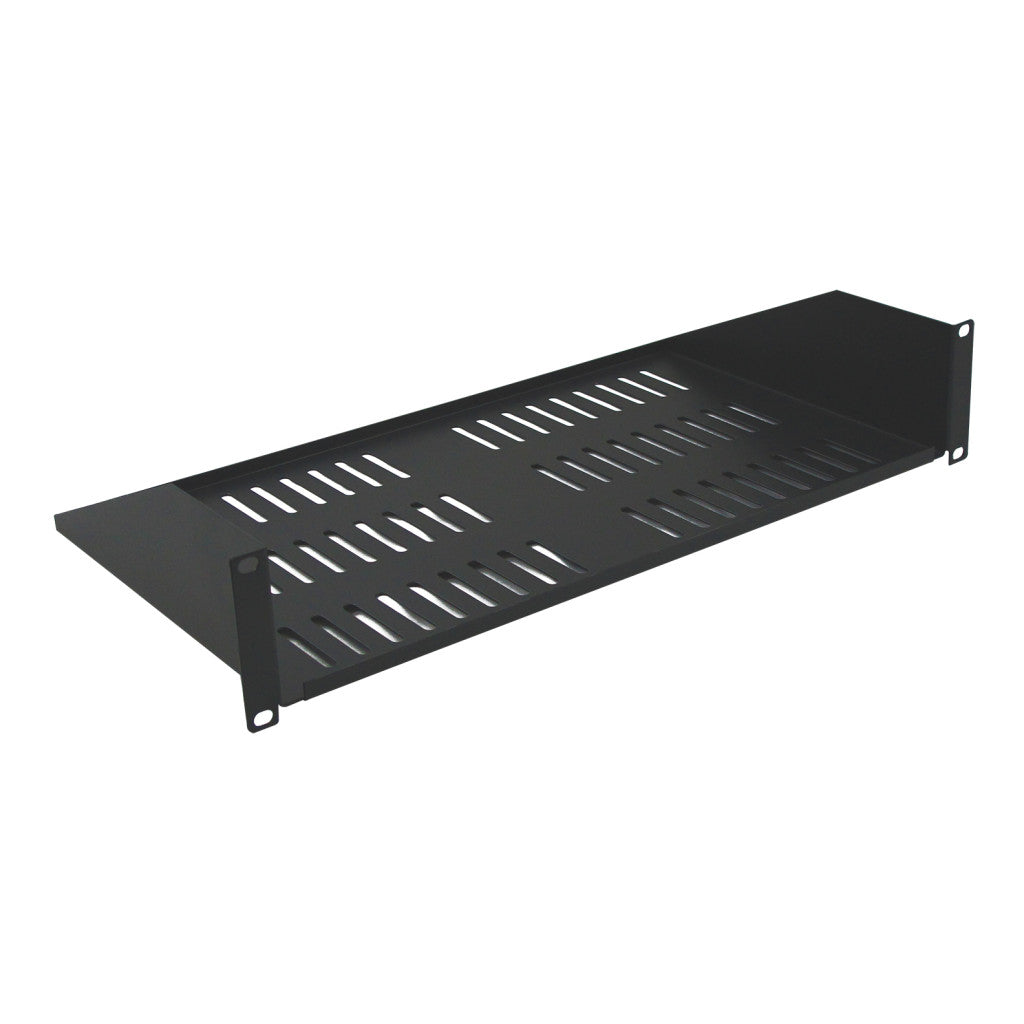 2U- 10in Deep Single Sided Vented Shelf