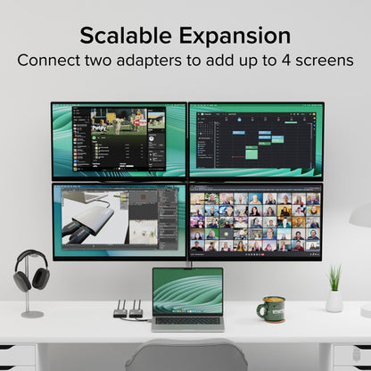 PLUGABLE USB-C HDMI ADAPTER USB-C DUAL 4K HDMI ADAPTER
