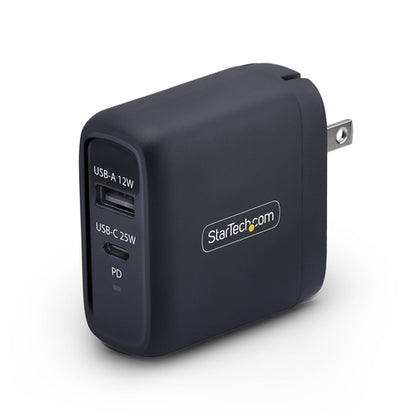 37W USB-C  USB-A WALL CHARGER 25W USB-C PD/12W USB-A (114NB-WALL-CHARGER)
