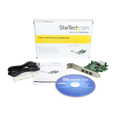 3 PT PCIE FIREWIRE CARD ADAPTER 1394 PCI EXPRESS FIREWIRE CARD