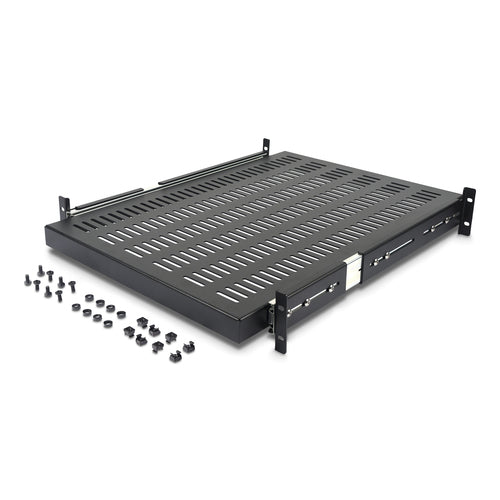 2U SERVER RACK SHELF SLIDING VENTED HEAVY DUTY RACK MOUNT SHELF (UNISLDSHF19)