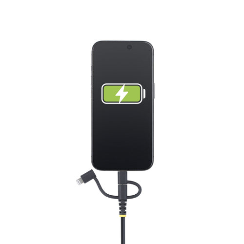 RUGGED USB MULTI CHARGING CABLE USB TO LIGHTNING/MICRO-USB/TYPE-C