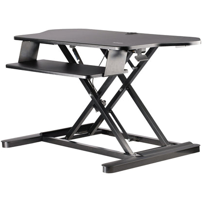 CORNER SIT STAND DESK CONVERTER KEYBOARD TRAY ADJUSTABLE HEIGHT